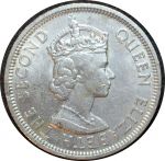 Маврикий 1978 г. • KM# 35.1 • 1 рупия • Елизавета II • герб колонии • регулярный выпуск • MS BU-