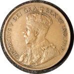 Канада 1919 г. • KM# 21 • 1 цент • Георг V • регулярный выпуск • XF