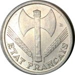 Франция 1943 г. • KM# 902.1 • 1 франк (правительство Виши) • регулярный выпуск • MS BU ( кат. - $4 )