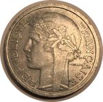 Франция 1948 г. • KM# 886a.1 • 2 франка • лауреат • регулярный выпуск • BU