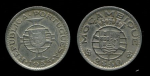 Мозамбик 1953 г. • KM# 78 • 2 ½ эскудо • герб Португалии • регулярный выпуск • AU ( кат. - $15 )