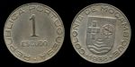 Мозамбик 1936 г. • KM# 66 • 1 эскудо • герб Португалии • регулярный выпуск • UNC ( кат. - $125 ) 