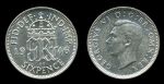 Великобритания 1946 г. • KM# 852 • 6 пенсов • Георг VI • регулярный выпуск • MS BU