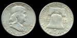 США 1949 г. • KM# 199 • полдоллара • Бенджамин Франклин • серебро • регулярный выпуск • XF