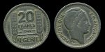 Алжир 1949 г. • KM# 91 • 20 франков • регулярный выпуск • VF-XF