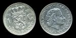 Нидерланды 1956 г. • KM# 184 • 1 гульден • королева Юлиана • серебро • регулярный выпуск • XF-AU
