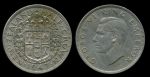 Новая Зеландия 1947 г. • KM# 11a • полкроны • Георг VI • герб доминиона • серебро • регулярный выпуск • XF