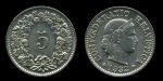 Швейцария 1932 г. B (Берн) • KM# 26b • 5 раппенов • регулярный выпуск • BU ( кат.- $15,00 )