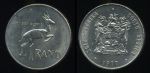 Южная Африка 1977-1989 гг. • KM# 88a • 1 ранд • герб страны • антилопа спрингбок • регулярный выпуск • +/- BU