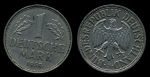 Германия • ФРГ 1959 г. J (Гамбург) • KM# 110 • 1 марка • регулярный выпуск • AU ( кат.- $100 )