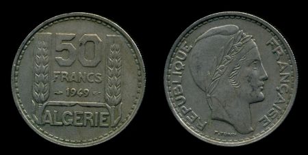 Алжир 1949 г. • KM# 92 • 20 франков • регулярный выпуск • MS BU