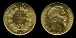 Франция 1852 г. A(Париж) • KM# 774 • 20 франков • Наполеон III • золото • регулярный выпуск • BU ( кат. - $850+ )