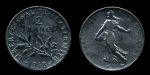 Франция 1918 г. • KM# 845.1 • 2 франка • "Марианна" • серебро • регулярный выпуск • XF