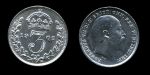 Великобритания 1902 г. • KM# 797.1 • 3 пенса • Эдуард VII • серебро • регулярный выпуск • BU