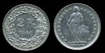 Швейцария 1940 г. B (Берн) • KM# 21 • 2 франка • серебро • регулярный выпуск • XF+
