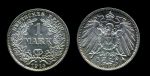 Германия 1914 г. D(Мюнхен) • KM# 14 • 1 марка • Имперский орел • регулярный выпуск • MS BU ( кат. - $30 )