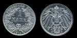 Германия 1914 г. A(Берлин) • KM# 14 • 1 марка • Имперский орел • регулярный выпуск • BU ( кат. - $20 )