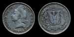 Доминикана 1959 г. • KM# 21 • ½ песо • регулярный выпуск • серебро • XF- ( кат. - $20 )