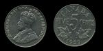 Канада 1929 г. • KM# 29 • 5 центов • Георг V • регулярный выпуск • XF+