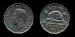 Канада 1949 г. • KM# 42 • 5 центов • Георг VI • бобер • BU ( кат. - $12 )