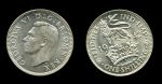 Великобритания 1942 г. • KM# 853 • 1 шиллинг • Георг VI • британский лев • регулярный выпуск • MS BU