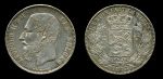 Бельгия 1873 г. • KM# 24 • 5 франков • Леопольд II • регулярный выпуск • AU