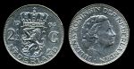Нидерланды 1964 г. • KM# 185 • 2 ½ гульдена • королева Юлиана • регулярный выпуск • MS BU • серебро