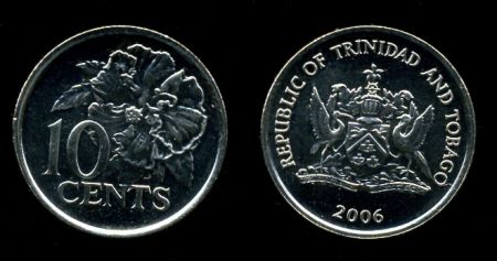 Тринидад и Тогбаго 1999г. KM# 31 / 10 цветы / MS BU / гербы