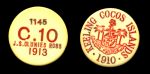 Кокосовые(Килинг) острова 1913 г. • KM# Tn 2 • 10 центов • слоновая кость • AU