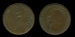 Люксембург 1930 г. • KM# 40 • 5 сантимов • Герцогиня Шарлотта • регулярный выпуск(год-тип) • UNC ( кат. - $6 )