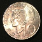 Австрия 1971г. KM# 2882 • 10 шиллингов серебро • MS BU