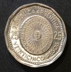 Аргентина 1964 г. • KM# 61 • 25 песо • 100-летие национальной валюты • регулярный выпуск • BU-