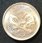Австралия 1966-84 гг. KM# 64 • 5 центов. Утконос • UNC-BU