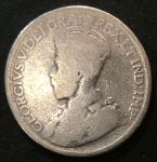 Канада 1919 г. • KM# 24 • 25 центов • Георг V • серебро • (последний год чеканки) • VG-