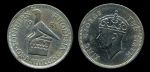 Южная Родезия 1951 г. • KM# 22 • 1 шиллинг • Георг VI • регулярный выпуск • AU ( кат.- $30 ) 