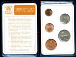 Великобритания 1968 г. • ½ пенни - 10 пенсов • Елизавета II • набор 5 первых десятичных монет • MS BU
