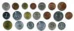 20 разных монет(типов) не европейских стран • без обращения • MS BU