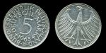 Германия • ФРГ 1965 г. D (Мюнхен) • KM# 112.1 • 5 марок • серебро • регулярный выпуск • BU