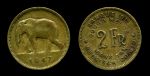 Бельгийское Конго 1947 г. • KM# 28 • 2 франка • слон • регулярный выпуск • XF-