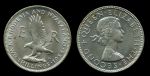 Родезия и Ньясаленд 1956 г. • KM# 6 • 2 шиллинга • орел • MS BU Люкс!!