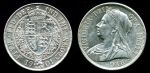 Великобритания 1901 г. • KM# 782 • полкроны • королева Виктория(портрет вдовы) • серебро • регулярный выпуск • BU