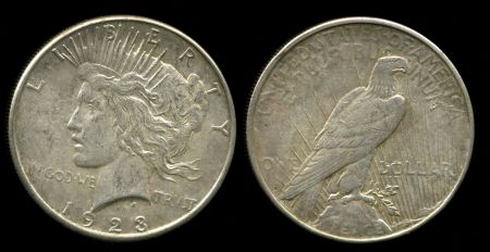 США 1923 г. S • KM# 110 • 1 доллар ("Доллар мира") • серебро • регулярный выпуск • BU- 