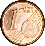 Австрия 2002 г. • KM# 3082 • 1 евроцент • цветок горечавки • регулярный выпуск • MS BU