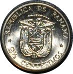 Панама 1973 г. • KM# 32 • 2½ сентесимо • серия ФАО(FAO) • герб Панамы • регулярный выпуск • MS BU