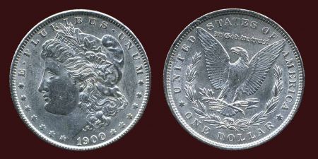 США 1900 г. • KM# 110 • 1 доллар ("Морган") • серебро • регулярный выпуск • MS BU Люкс!
