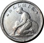 Бельгия 1923 г. • KM# 92 • 2 франка • "Belgie" • регулярный выпуск • XF ( кат.- $8 ) 