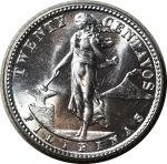 Филиппины 1944 г. D • KM# 182 • 20 сентаво • герб страны • регулярный выпуск • MS BU Люкс!!
