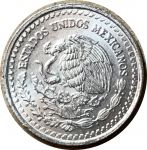 Мексика 1992 г. • KM# 542 • 1/20 унции • "Свобода" • инвестиционный выпуск (серебро) • MS BU