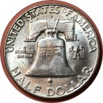 США 1962 г. D • KM# 199 • полдоллара • Бенджамин Франклин • серебро • регулярный выпуск • MS BU