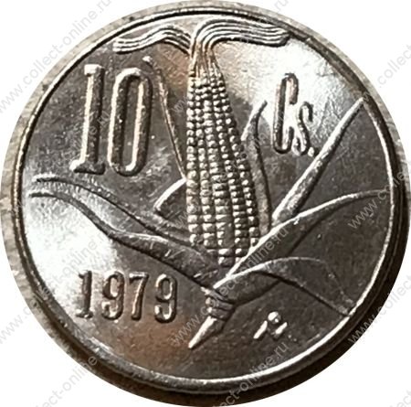 Мексика 1974-1980 гг. • KM# 434 • 10 сентаво • кукуруза • регулярный выпуск • MS BU